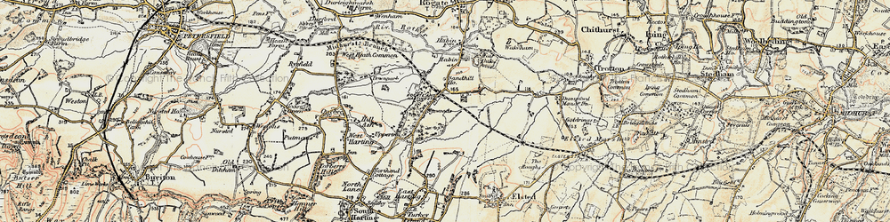Old map of Nyewood in 1897-1900