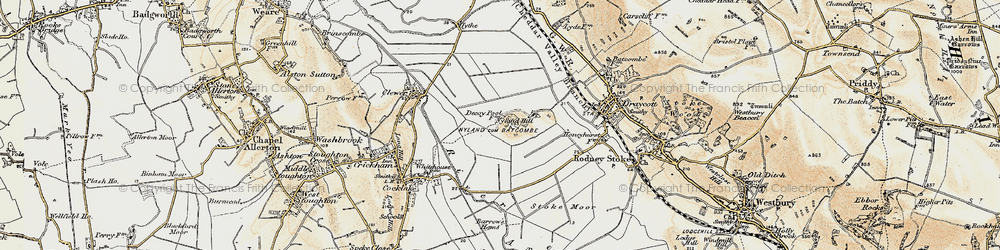 Old map of Nyland in 1899-1900