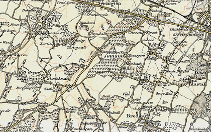 Old map of Oad Street in 1897-1898