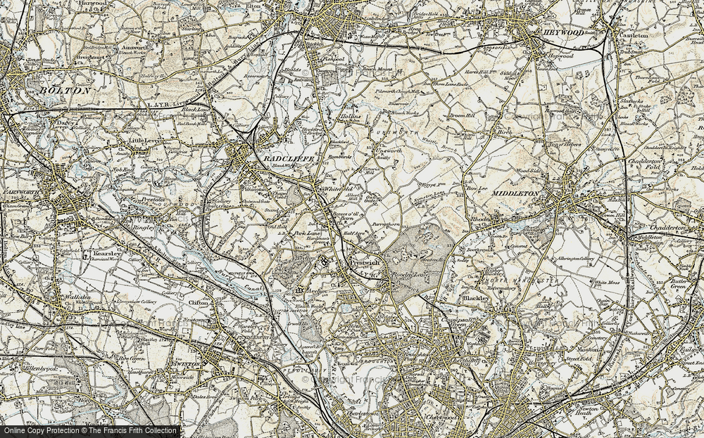 Old Map of Oak Bank, 1903 in 1903