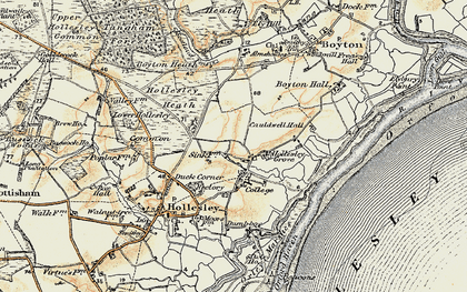Old map of Oak Hill in 1898-1901