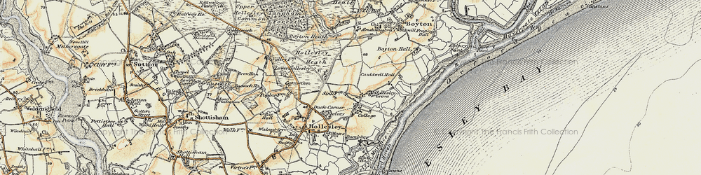 Old map of Oak Hill in 1898-1901
