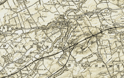 Old map of Oakbank in 1904