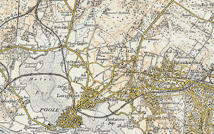Old map of Oakdale in 1899-1909