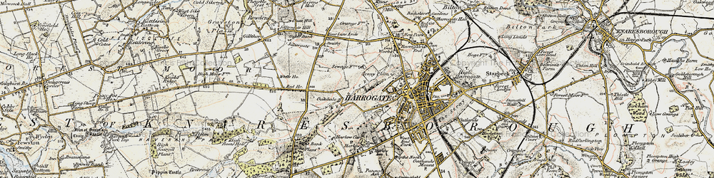 Old map of Bardner Wood in 1903-1904