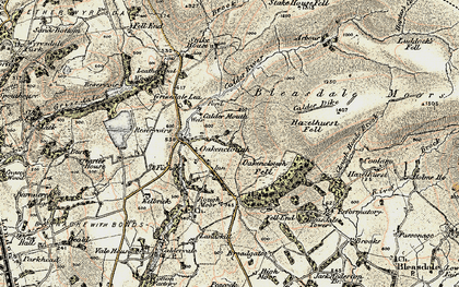 Old map of Bleasdale Moors in 1903-1904
