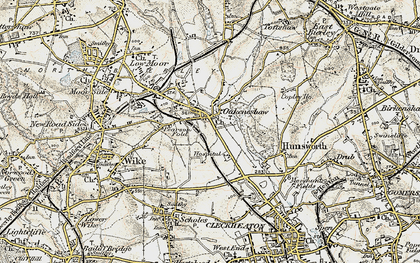 Old map of Oakenshaw in 1903