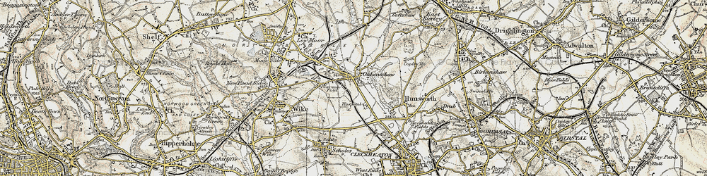 Old map of Oakenshaw in 1903