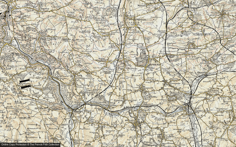 Old Map of Oakerthorpe, 1902-1903 in 1902-1903