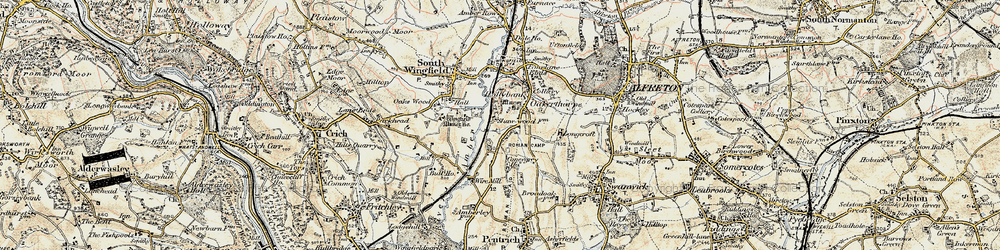 Old map of Oakerthorpe in 1902-1903