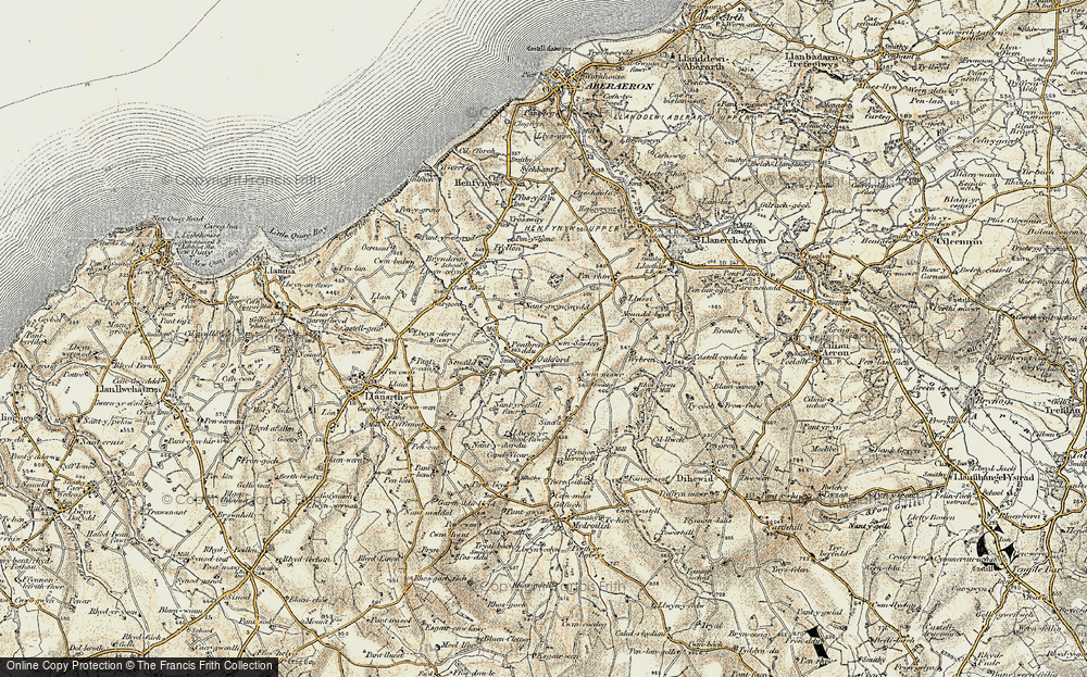 Old Map of Oakford, 1901-1903 in 1901-1903