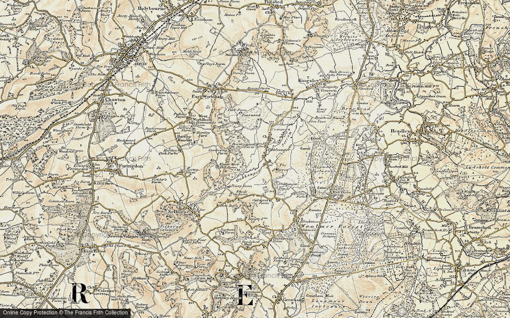 Old Map of Oakhanger, 1897-1909 in 1897-1909
