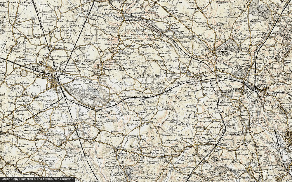 Old Map of Oakhanger, 1902-1903 in 1902-1903