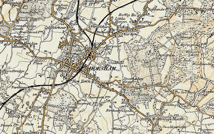 Old map of Oakhill in 1898