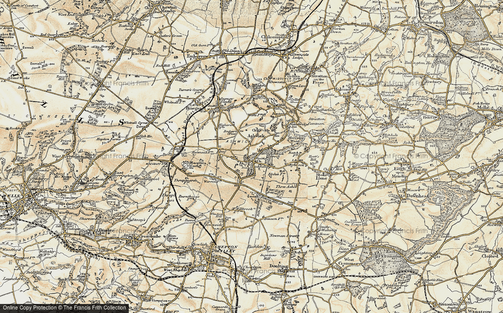 Old Map of Oakhill, 1899 in 1899