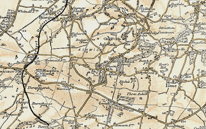 Old map of Oakhill in 1899
