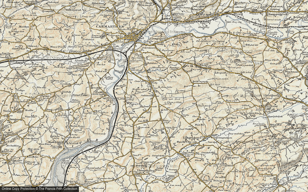 Old Map of Oaklands, 1901 in 1901