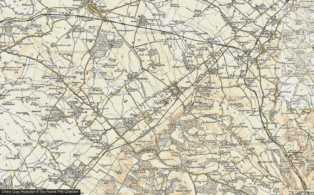 Old Map of Oakley, 1897-1898 in 1897-1898