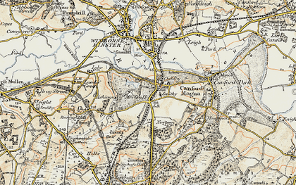Old map of Oakley in 1897-1909