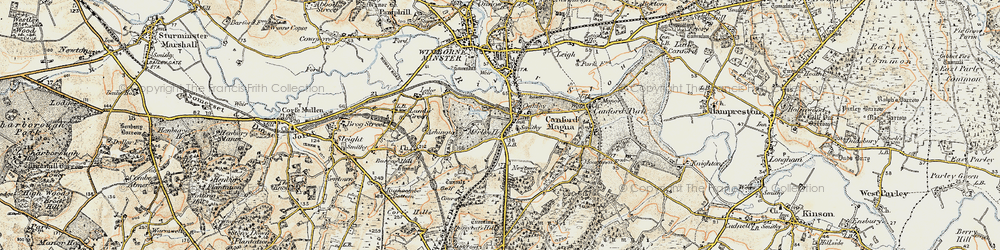 Old map of Oakley in 1897-1909