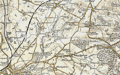Old map of Oakley in 1902