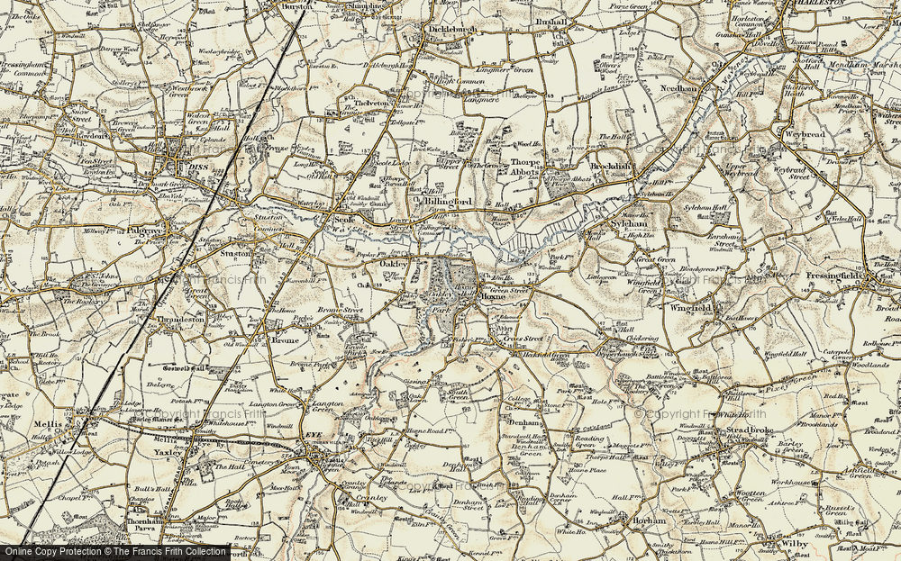 Old Map of Oakley Park, 1901-1902 in 1901-1902