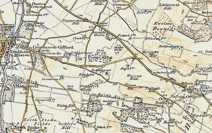 Old map of Wicks Wood in 1897-1898