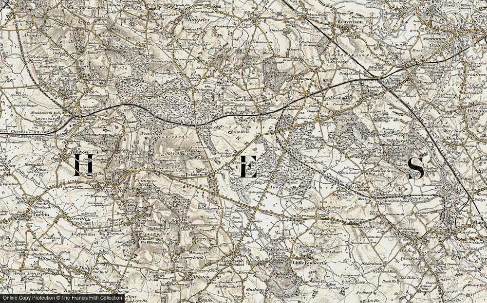 Old Map of Oakmere, 1902-1903 in 1902-1903