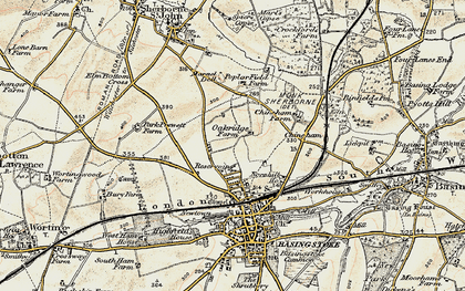 Old map of Oakridge in 1897-1900