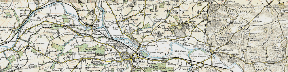 Old map of Oakwood in 1901-1904