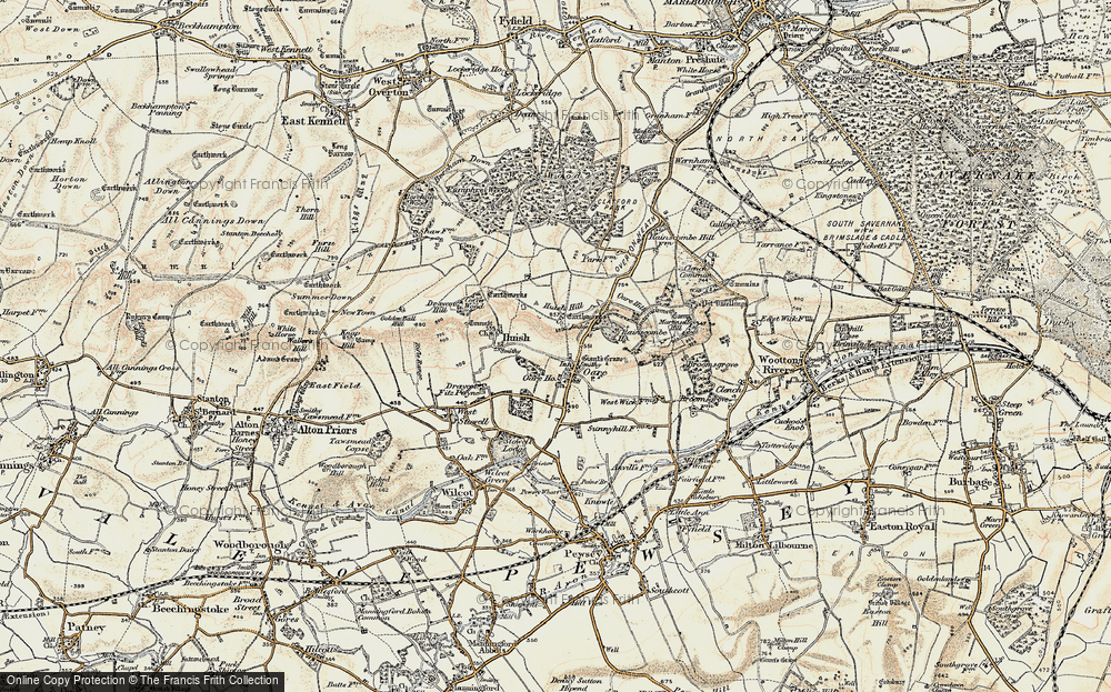 Old Map of Oare, 1897-1899 in 1897-1899
