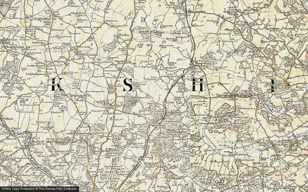 Old Map of Oare, 1897-1900 in 1897-1900
