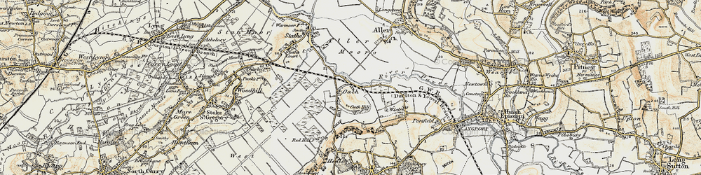 Old map of Oath in 1898-1900