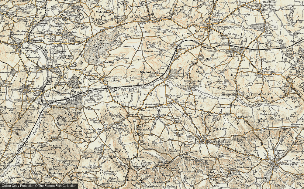 Old Map of Oathill, 1898-1899 in 1898-1899