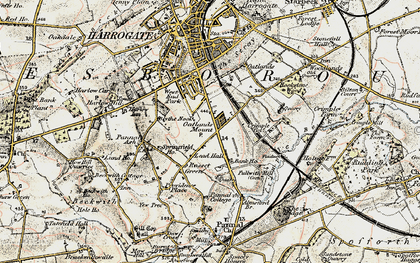 Old map of Oatlands in 1903-1904