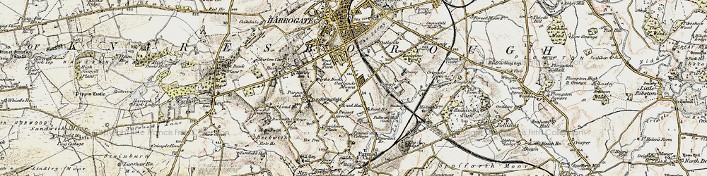 Old map of Oatlands in 1903-1904