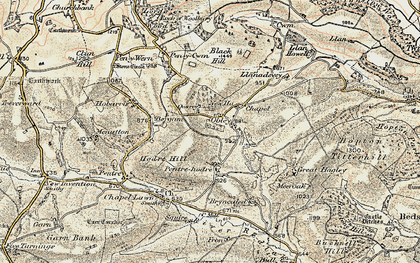 Old map of Obley in 1901-1903