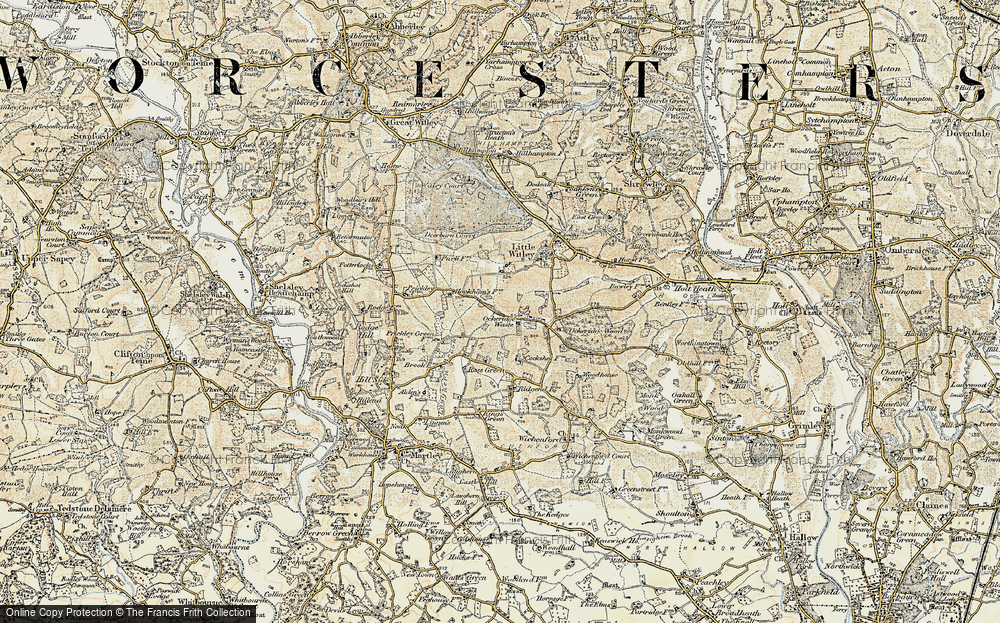 Old Map of Ockeridge, 1899-1902 in 1899-1902