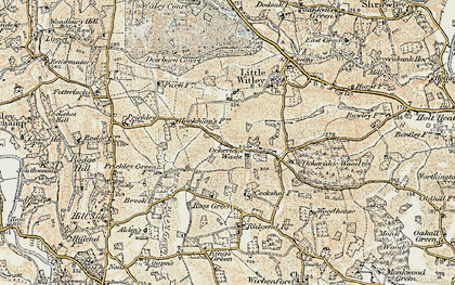 Old map of Ockeridge in 1899-1902