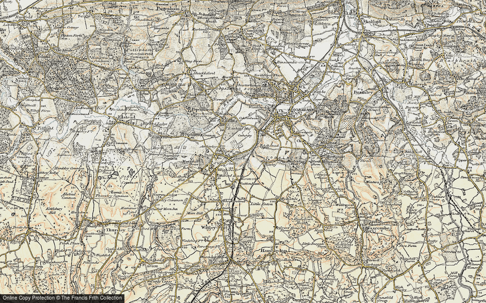 Old Map of Ockford Ridge, 1897-1909 in 1897-1909