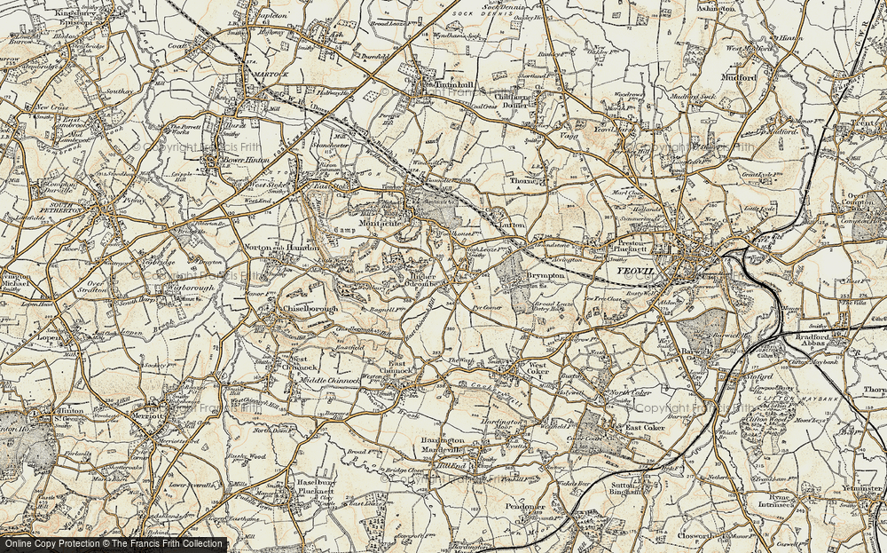 Old Map of Odcombe, 1899 in 1899