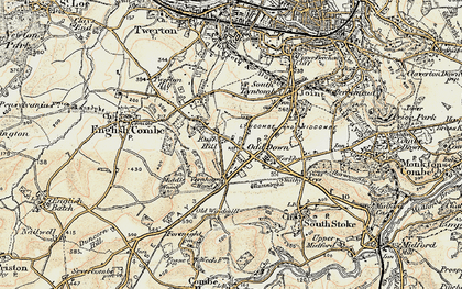 Old map of Odd Down in 1898-1899