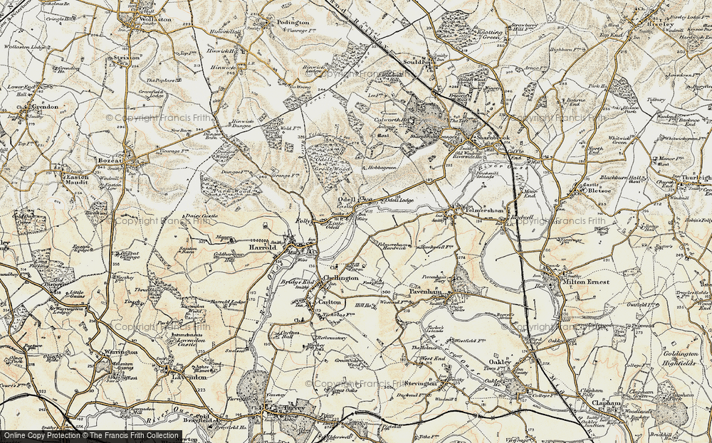 Old Map of Odell, 1898-1901 in 1898-1901