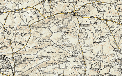 Old map of Odham in 1900