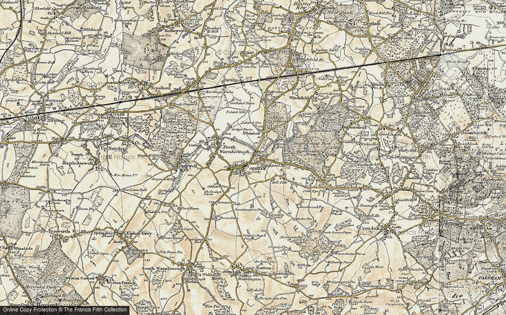 Old Map of Odiham, 1898-1909 in 1898-1909