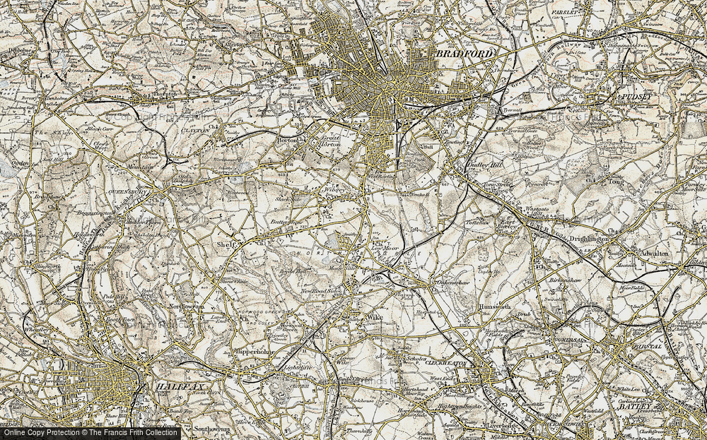 Old Map of Odsal, 1903 in 1903
