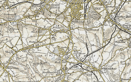 Old map of Odsal in 1903