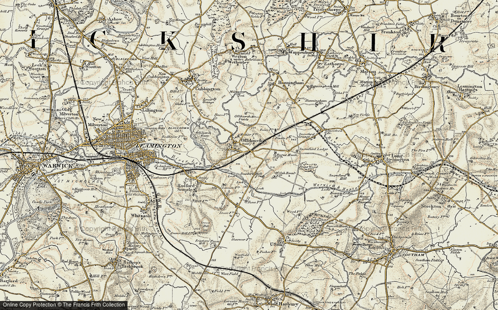 Old Map of Offchurch, 1898-1902 in 1898-1902