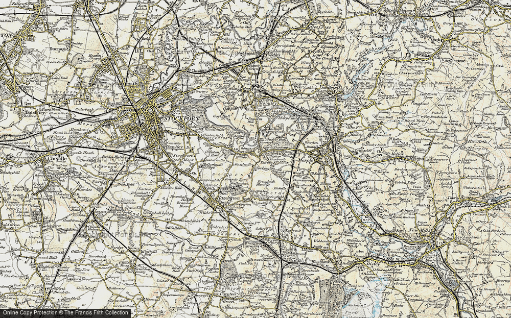 Old Map of Offerton Green, 1903 in 1903