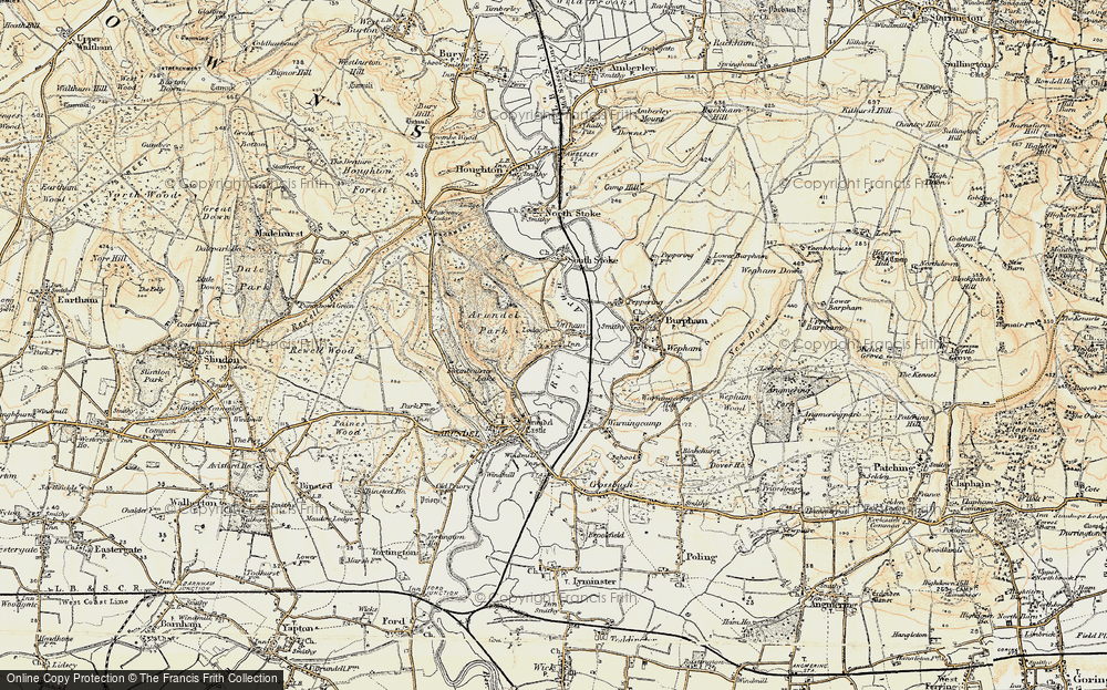 Old Map of Offham, 1897-1899 in 1897-1899